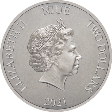 2021 2 Dollars – Elizabeth II (Brontosaurus)