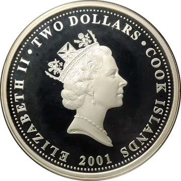 2001 2 Dollars – Elizabeth II (Black-Faced Spoonbill)