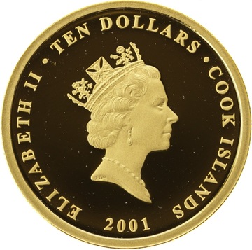 2001 10 Dollars – Elizabeth II (Mikado Pheasant)