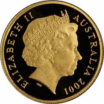 2001-2019 5 Cents – Elizabeth II (4th Portrait; Gold Proof)