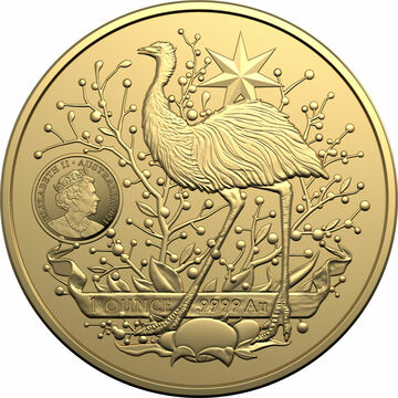 2021 100 Dollars – Elizabeth II (6th Portrait – Australia’s Coat of Arms- Gold Bullion Coin)