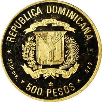 1989 500 Pesos (Catholic Kings)