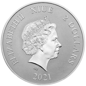 2021 2 Dollars – Elizabeth II (Black Turtle)