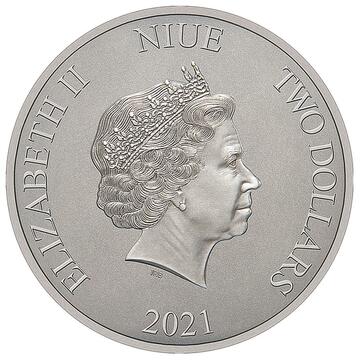 2021 2 Dollars – Elizabeth II (1989 Batmobile)