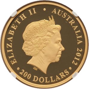 2012 200 Dollars – Elizabeth II (4th Portrait – Koala – Gold Bullion Coin)