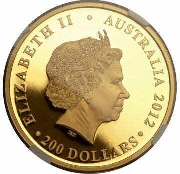 2012 200 Dollars – Elizabeth II (4th Portrait – Diamond Jubilee – Gold Proof)