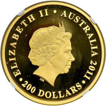2011 200 Dollars – Elizabeth II (4th Portrait – Koala – Gold Proof)