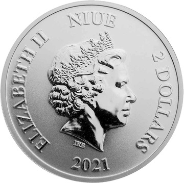 2021 2 Dollars – Elizabeth II (Mickey and Goofy)