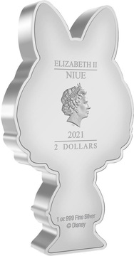 2021 2 Dollars – Elizabeth II (Daisy Duck)