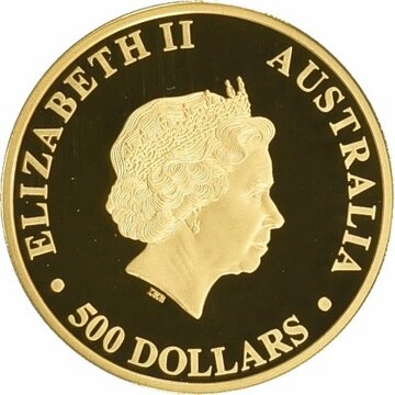 2017 500 Dollars – Elizabeth II (4th Portrait – Australian Kangaroo – Pink Diamond)