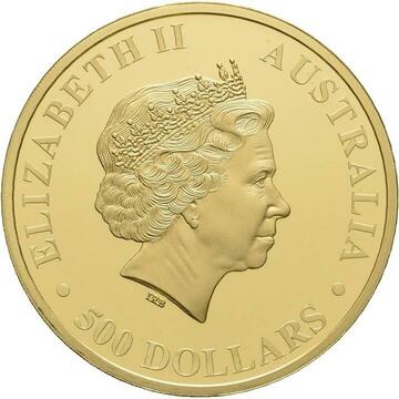 2016 500 Dollars – Elizabeth II (4th Portrait – Australian Stock Horse – Gold Bullion Coin)