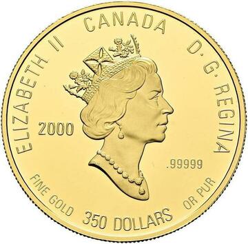 2000 350 Dollars – Elizabeth II (Pacific Dogwood Flower)