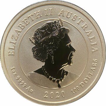 2020 100 Dollars – Elizabeth II (6th Portrait – Double Dragon – Gold Bullion Coin)