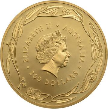 2017 200 Dollars – Elizabeth II (4th Portrait – Kangaroo – Gold Bullion Coin)