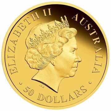 2011 50 Dollars – Elizabeth II (4th Portrait – Tasmanian Devil; Gold Bullion Coin)