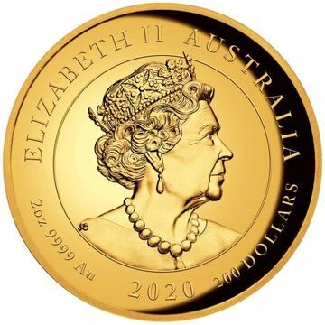 2020 200 Dollars – Elizabeth II (6th Portrait – Double Pixiu – Gold Proof High Relief)