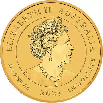 2021 100 Dollars – Elizabeth II (6th Portrait – Double Pixiu)