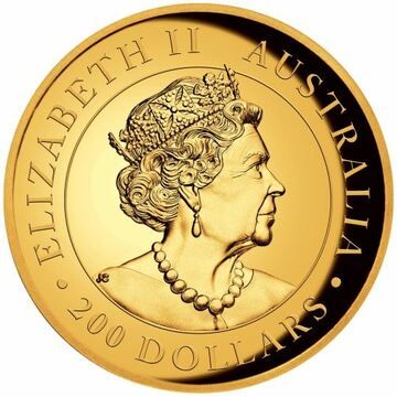 2021 200 Dollars – Elizabeth II (6th Portrait – Kangaroo – Gold Proof High Relief)