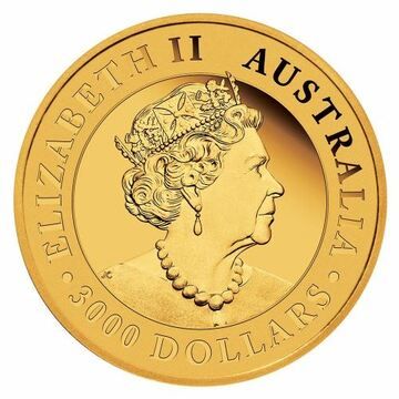 2021 3000 Dollars – Elizabeth II (6th Portrait – Australian Wedge-Tailed Eagle – Gold Bullion Coin)