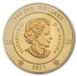 2011 100 000 Dollars – Elizabeth II (Spirit of Haida Gwaii)