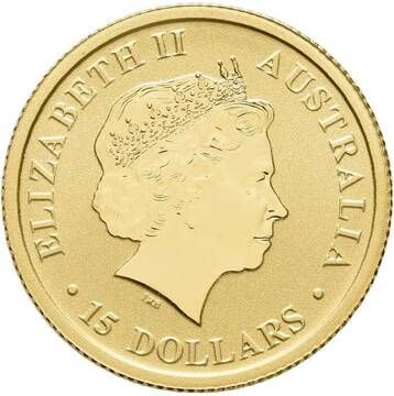 2015 15 Dollars – Elizabeth II (4th Portrait – Kangaroo – Gold Bullion Coin)