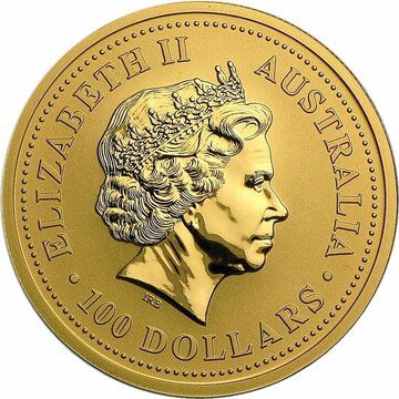 2002-2003 100 Dollars – Elizabeth II (4th Portrait – Kangaroo – Gold Bullion Coin)