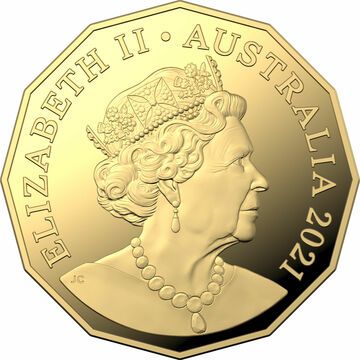 2020-2022 50 Cents – Elizabeth II (6th Portrait – Gold Proof)