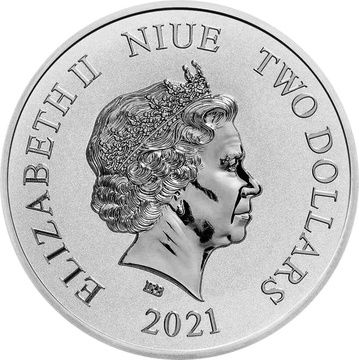 2021 2 Dollars – Elizabeth II (The One Ring)