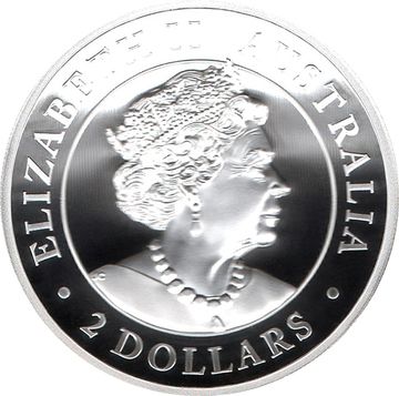 2 Dollars – Elizabeth II (6th Portrait – Australian Brumby – Silver Proof – High Relief)