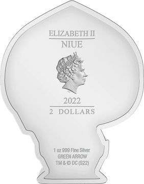 2022 2 Dollars – Elizabeth II (Green Arrow)