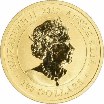 2021 100 Dollars – Elizabeth II (6th Portrait – Australian Swan – Gold Bullion Coin)