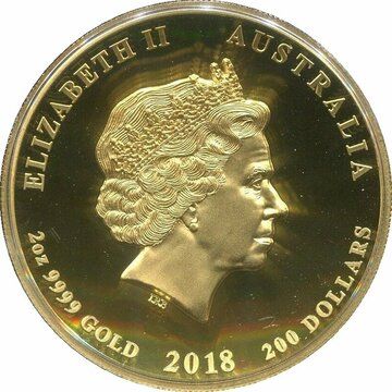 2018 200 Dollars – Elizabeth II (4th Portrait – Anzac Spirit 100 Years)