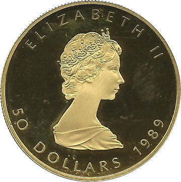 1979-1989 50 Dollars – Elizabeth II (2nd Portrait; GML Bullion Coinage)