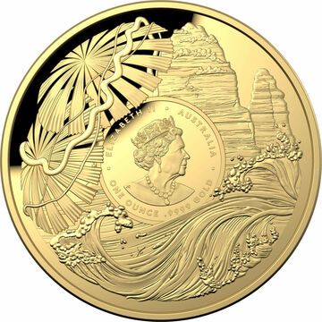 2022 100 Dollars – Elizabeth II (6th Portrait – Great Barrier Reef; Domed)