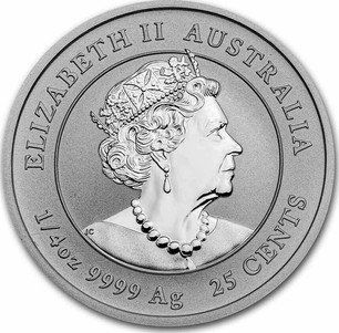 25 Cents – Elizabeth II (6th Portrait – Year of the Mouse)