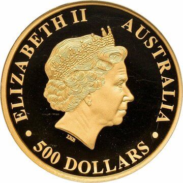 2015 500 Dollars – Elizabeth II (4th Portrait – Wedge-tailed Eagle – Gold Bullion Coin)