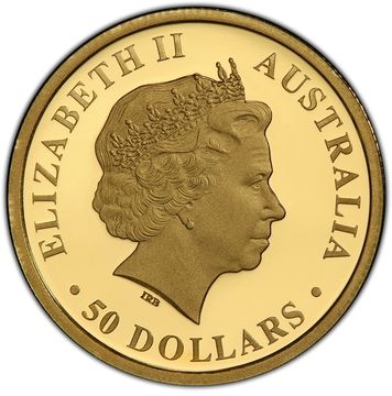 2013 50 Dollars – Elizabeth II (4th Portrait – Koala – Gold Bullion Coin)
