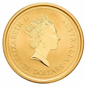 1993-1994 25 Dollars – Elizabeth II (3rd Portrait – Whiptail Wallaby – Gold Bullion Coin)