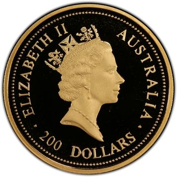 1994 200 Dollars – Elizabeth II (3rd Portrait – Australian Nugget – Gold Bullion Coin)