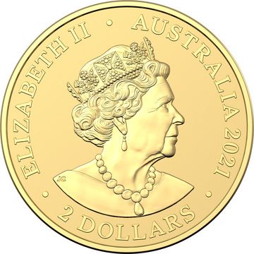 2021 2 Dollars – Elizabeth II (6th Portrait – Mini Koala; Gold Bullion Coin)