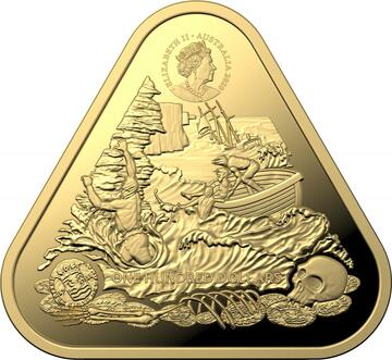 2020 100 Dollars – Elizabeth II (6th Portrait – Shipwreck Zuytdorp)