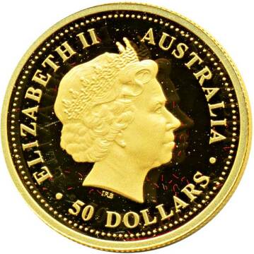 2004-2005 50 Dollars – Elizabeth II (4th Portrait – Kangaroo – Gold Bullion Coin)