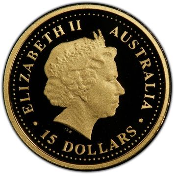 2006 15 Dollars – Elizabeth II (4th Portrait – Emu – Gold Proof)