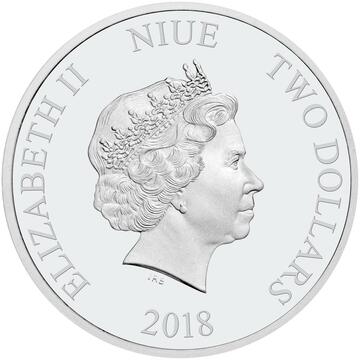 2018 2 Dollars – Elizabeth II (Jabba The Hutt)