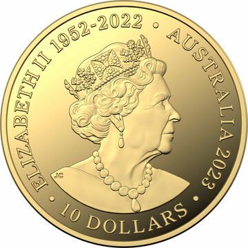 2023 10 Dollars – Elizabeth II (6th Portrait; In the name of – Creatures of the Deep – Gold Proof)
