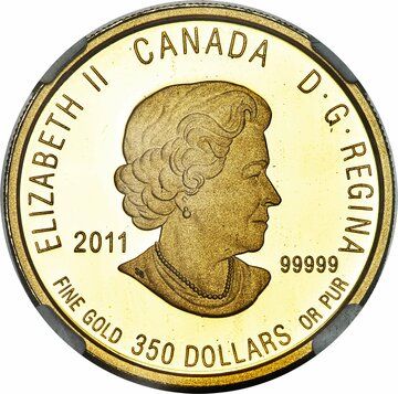 2011 350 Dollars – Elizabeth II (Mountain Avens)