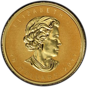 2011 10 Dollars – Elizabeth II (Royal Canadian Mint Refinery)