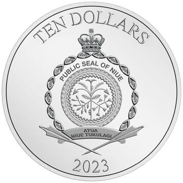 2023 10 Dollars – Charles III (Captain America)