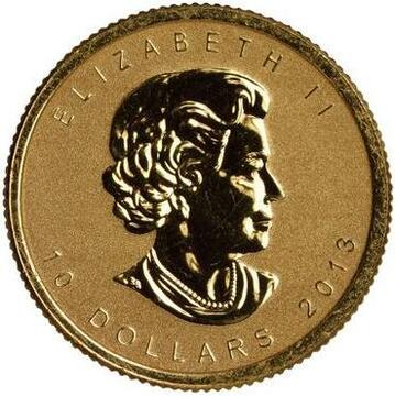 2013 10 Dollars – Elizabeth II (Fractional)