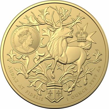 2023 100 Dollars – Elizabeth II (6th Portrait; In the name of – Coat of Arms – Queensland; Gold Bullion)